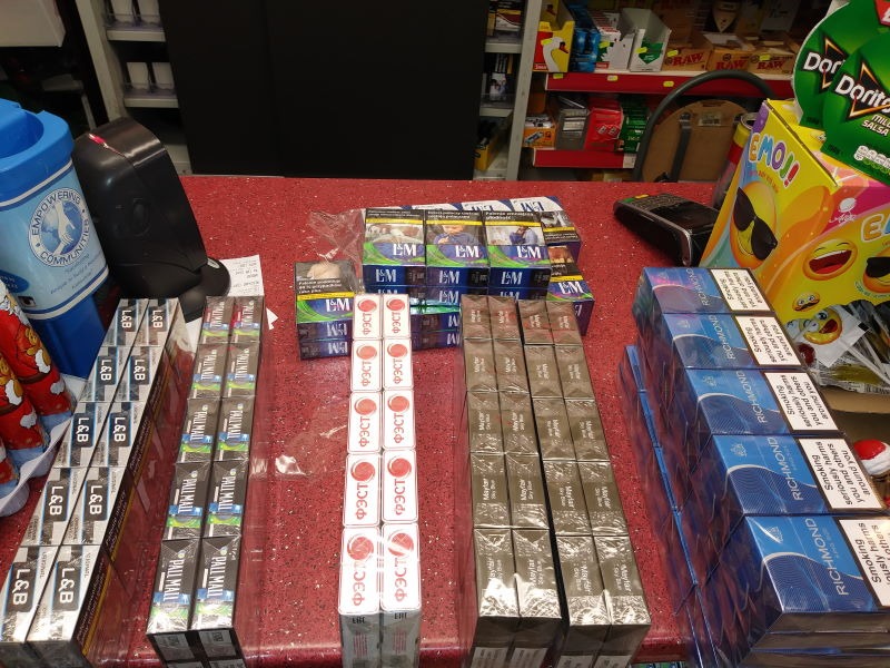 Illegal cigarettes seized in Salford Illegal cigarettes seized in Salford